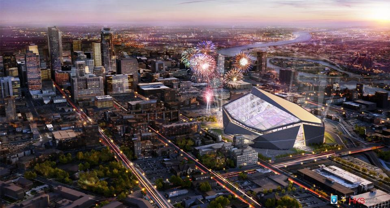 Illustration for article titled This Is The New Vikings Stadium
